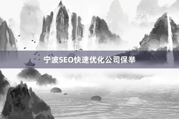 宁波SEO快速优化公司保举